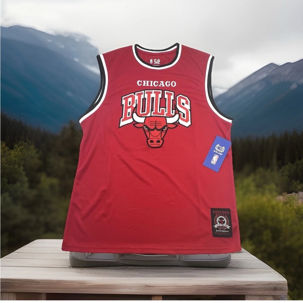Chicago Bulls Ultra Game Jersey Men’s Size Large Red NBA Ultra Game Polyester